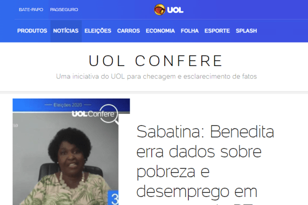 UOL Notícias - UOL Confere cita pesquisa realizado pela Paraná Pesquisas
