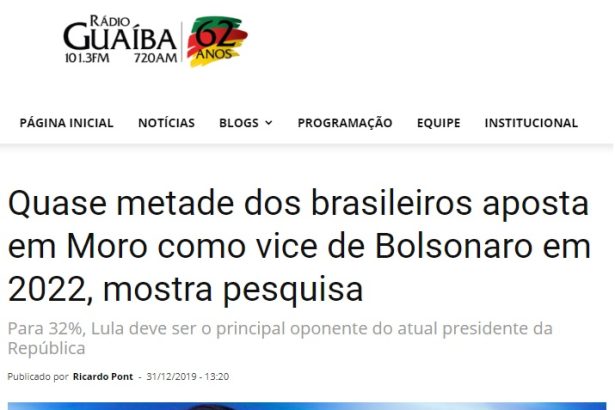 Rádio Guaíba divulga pesquisa realizada pela Paraná Pesquisas