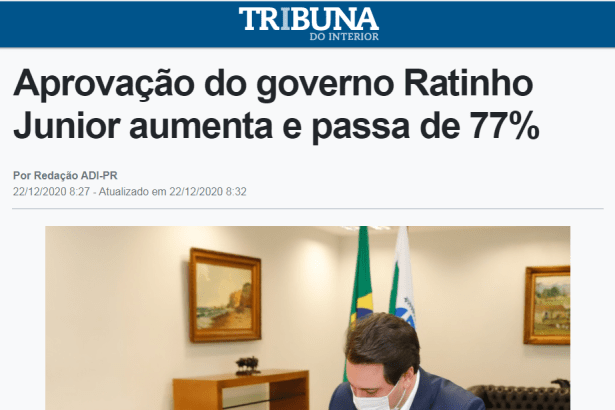 Tribuna do Interior divulga pesquisa realizado pela Paraná Pesquisas