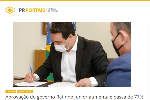 PR Portais divulga pesquisa realizado pela Paraná Pesquisas