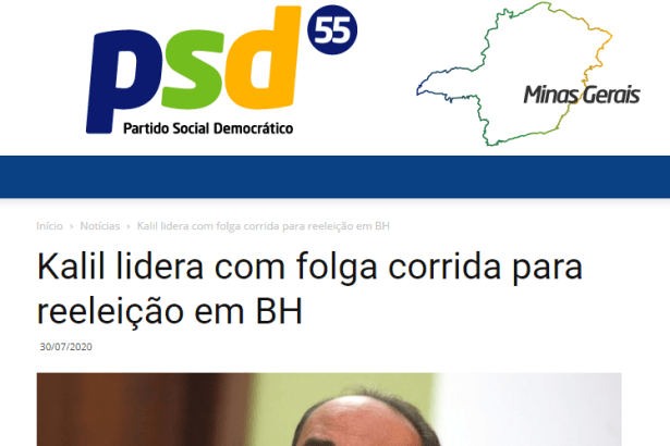 PSD - MG divulga pesquisa realizado pela Paraná Pesquisas