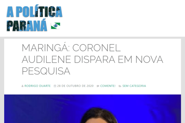 A Política Paraná divulga pesquisa realizado pela Paraná Pesquisas