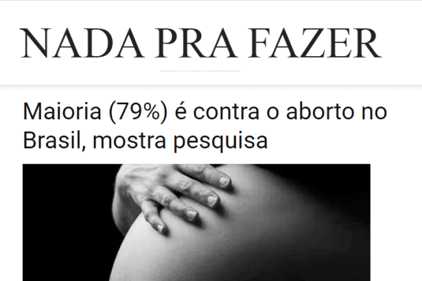Portal Nada Pra Fazer divulga pesquisa nacional realizado pela Paraná Pesquisas