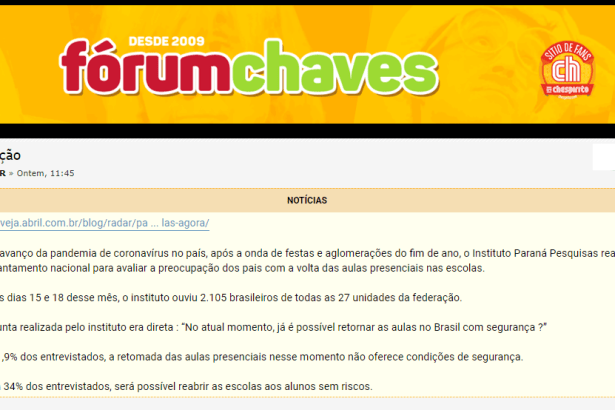 Fórum Chaves divulga pesquisa nacional realizado pela Paraná Pesquisas