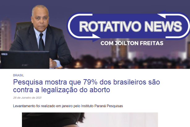 Rotativo News divulga pesquisa nacional realizado pela Paraná Pesquisas