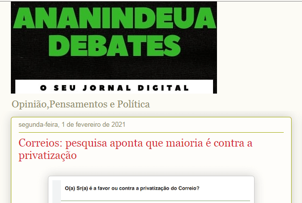 Ananindeua Debates divulga pesquisa nacional realizado pela Paraná Pesquisas