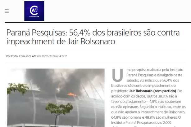 Comunica AM divulga pesquisa nacional realizado pela Paraná Pesquisas