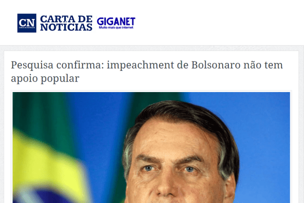 Carta de Notícias divulga pesquisa nacional realizado pela Paraná Pesquisas