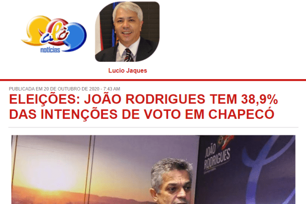 Alô Notícias divulga pesquisa realizado pela Paraná Pesquisas
