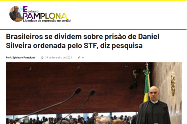 Epidauro Pamplona divulga pesquisa nacional realizado pela Paraná Pesquisas