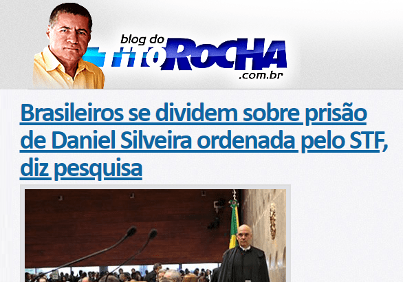 Blog do Tito Rocha divulga pesquisa nacional realizado pela Paraná Pesquisas