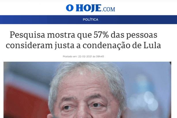 O Hoje.com - Política divulga pesquisa nacional realizado pela Paraná Pesquisas