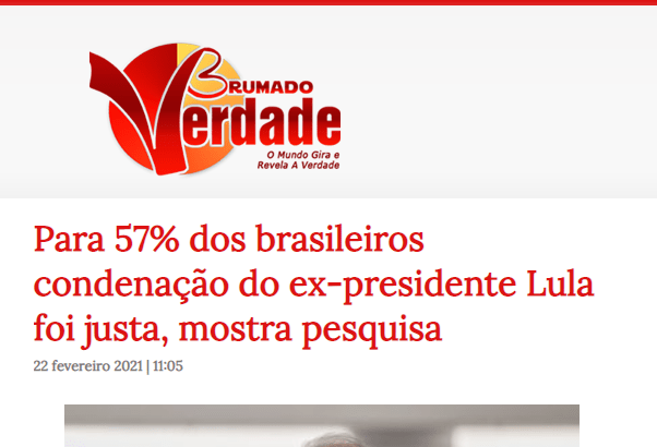 Brumado Verdade divulga pesquisa nacional realizado pela Paraná Pesquisas