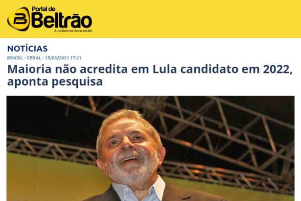 Portal de Beltrão divulga pesquisa realizado pela Paraná Pesquisas