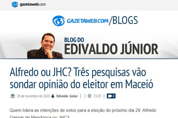 Blog do Edivaldo Junior - Gazeta Web cita pesquisa realizado pela Paraná Pesquisas