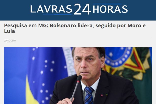 Lavras 24 Horas divulga pesquisa realizado pela Paraná Pesquisas