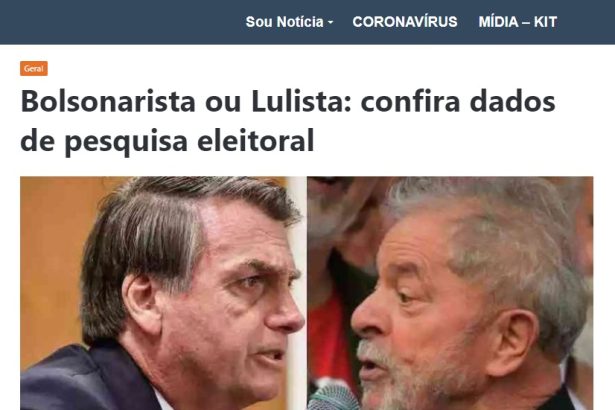Sou Notícia divulga pesquisa realizado pela Paraná Pesquisas