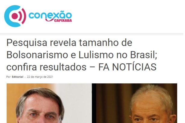 Conexão Capixaba divulga pesquisa realizado pela Paraná Pesquisas