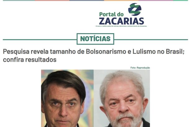 Portal do Zacarias divulga pesquisa realizado pela Paraná Pesquisas