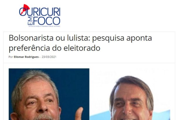 Ouricuri em Foco divulga pesquisa realizado pela Paraná Pesquisas