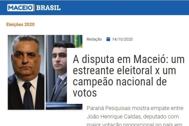 Maceió Brasil divulga pesquisa realizado pela Paraná Pesquisas