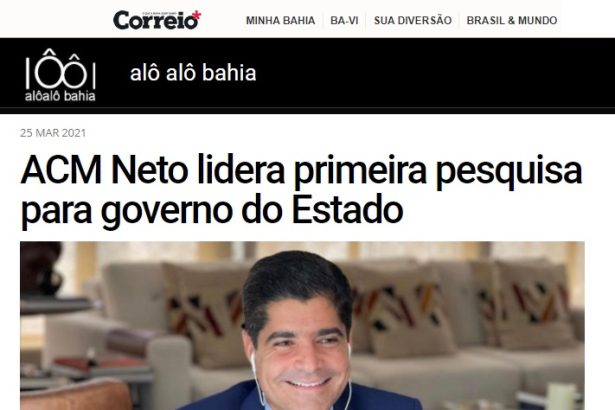 Alo Alo Bahia divulga pesquisa realizado pela Paraná Pesquisas