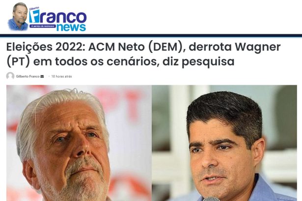 Portal Franco News divulga pesquisa realizado pela Paraná Pesquisas