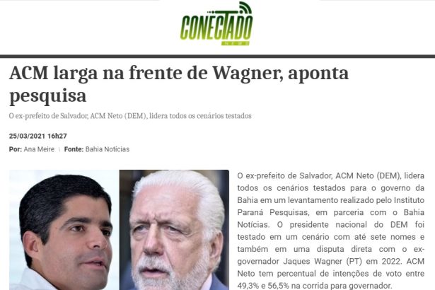 Conectado News divulga pesquisa realizado pela Paraná Pesquisas