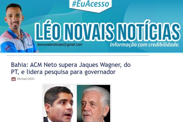 Léo Novais Notícias divulga pesquisa realizado pela Paraná Pesquisas