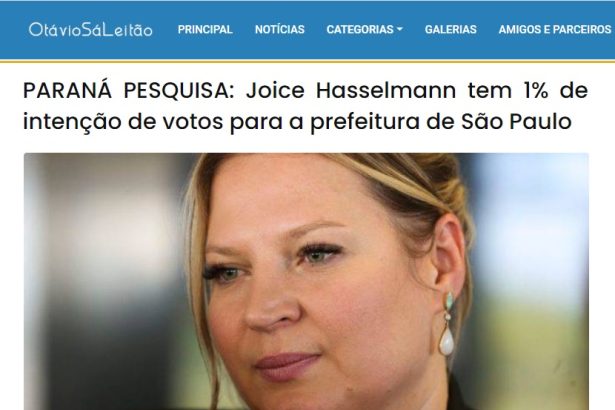 Otávio Sá Leitão divulga pesquisa realizado pela Paraná Pesquisas