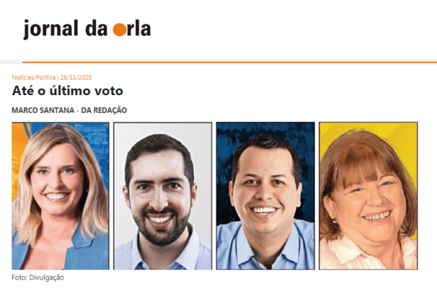 Jornal da Orla cita pesquisa realizado pela Paraná Pesquisas