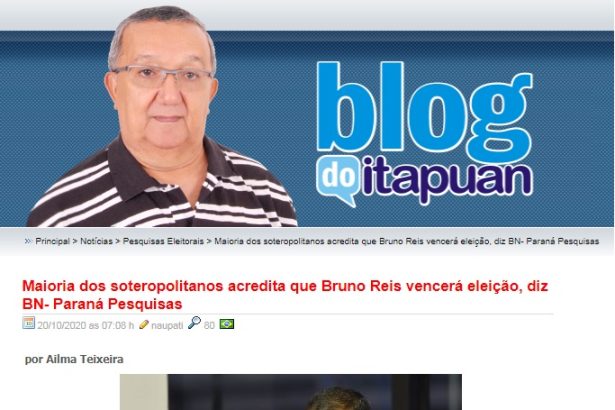 Blog do Itapuan divulga pesquisa realizado pela Paraná Pesquisas