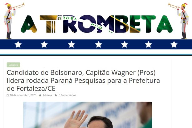 A Trombeta News divulga pesquisa realizado pela Paraná Pesquisas