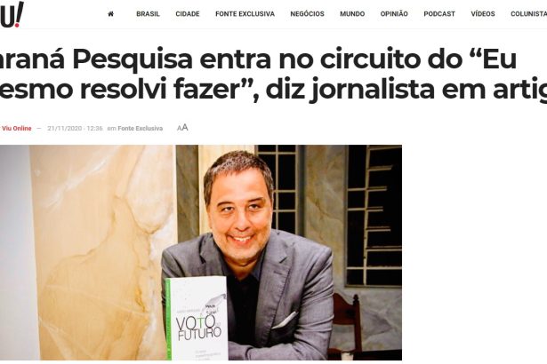 Portal Viu cita pesquisa realizado pela Paraná Pesquisas