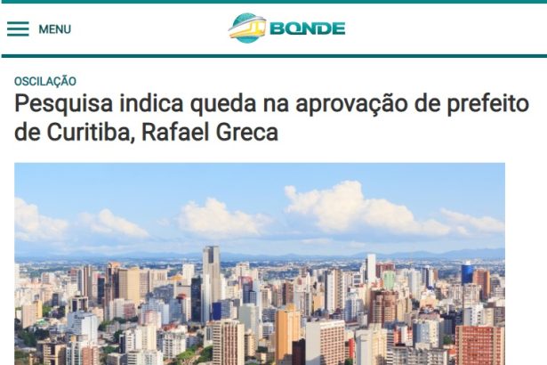 Portal Bonde divulga pesquisa realizado pela Paraná Pesquisas