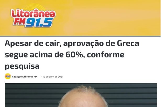 Litorânea FM divulga pesquisa realizado pela Paraná Pesquisas