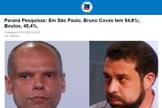 Portal JNHoje.com divulga pesquisa realizado pela Paraná Pesquisas