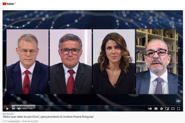 Band Jornalismo - Band Eleições divulga entrevista realizado com o Diretor da Paraná Pesquisas