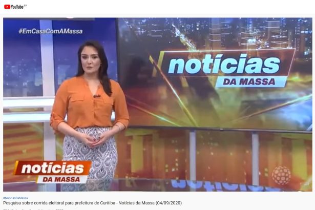 Notícias da Massa divulga pesquisa realizado pela Paraná Pesquisas