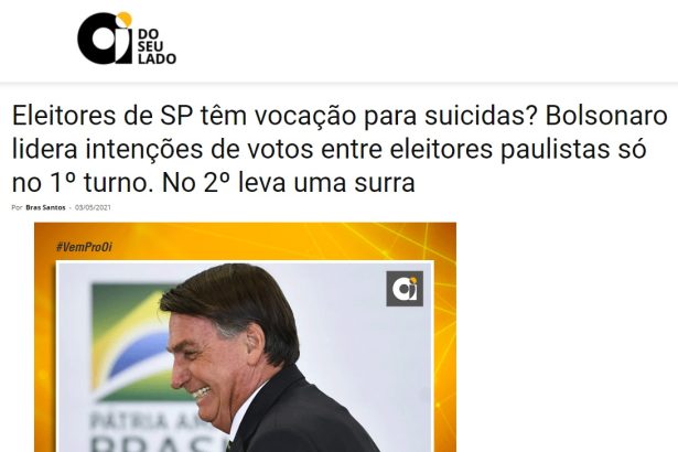 Oi Diário divulga pesquisa realizado pela Paraná Pesquisas