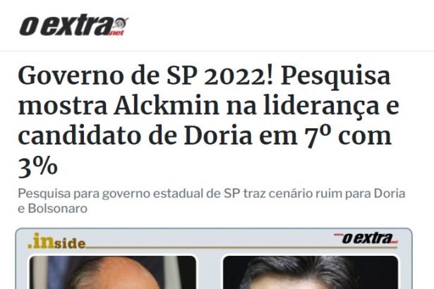 O Extra.net divulga pesquisa realizado pela Paraná Pesquisas