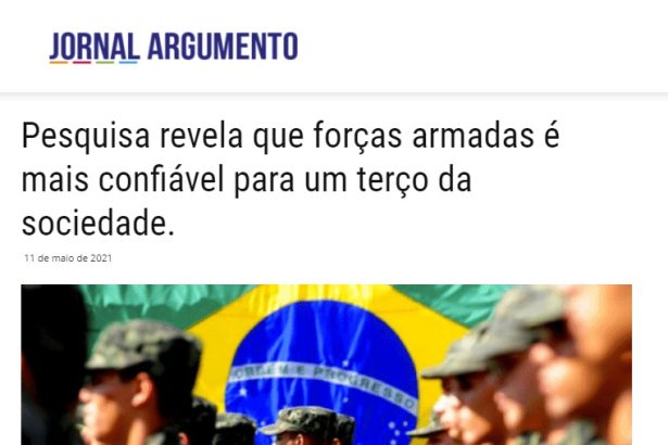 Jornal Argumento divulga pesquisa realizado pela Paraná Pesquisas