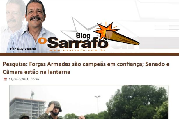 Blog O Sarrafo divulga pesquisa realizado pela Paraná Pesquisas