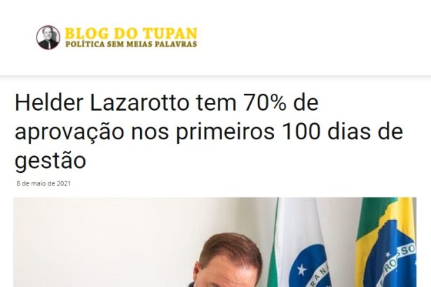 Blog do Tupan divulga pesquisa realizado pela Paraná Pesquisas