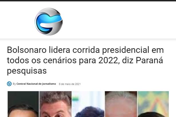 G Mundo News divulga pesquisa realizado pela Paraná Pesquisas