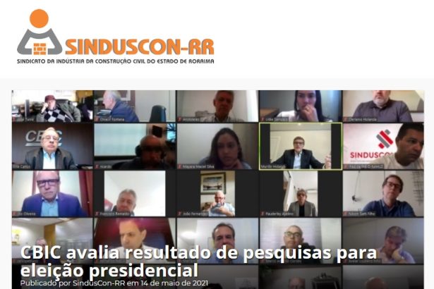 Sinduscon-RR divulga debate realizado com o Diretor da Paraná Pesquisas