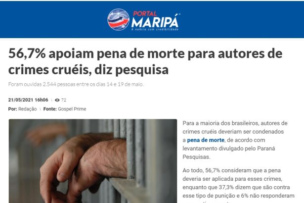 Portal Maripá divulga pesquisa realizado pela Paraná Pesquisas