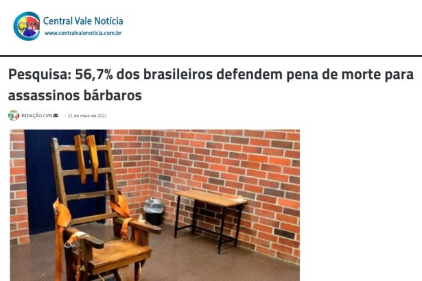 Central Vale Notícia divulga pesquisa realizado pela Paraná Pesquisas
