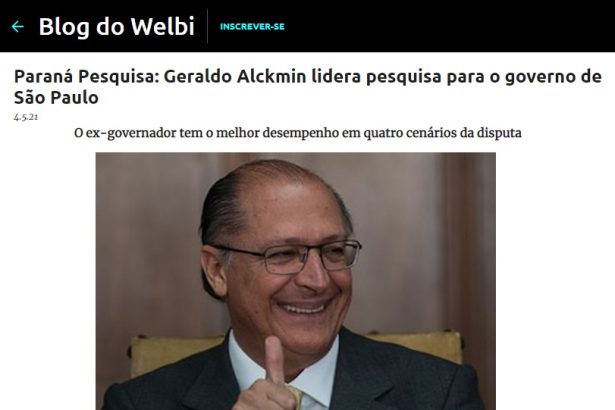 Blog do Welbi divulga pesquisa realizado pela Paraná Pesquisas