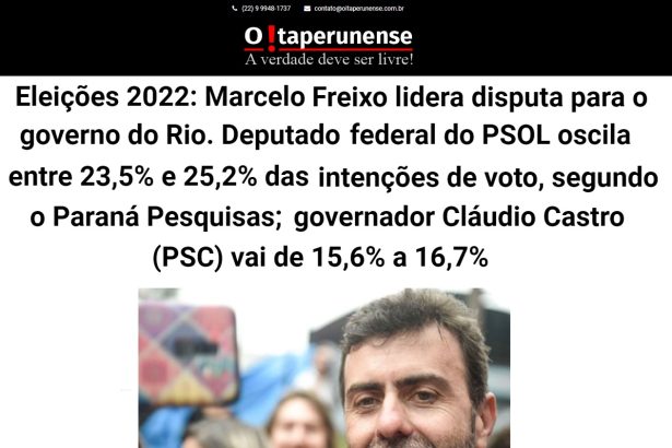 O Itaperunense divulga pesquisa realizado pela Paraná Pesquisas